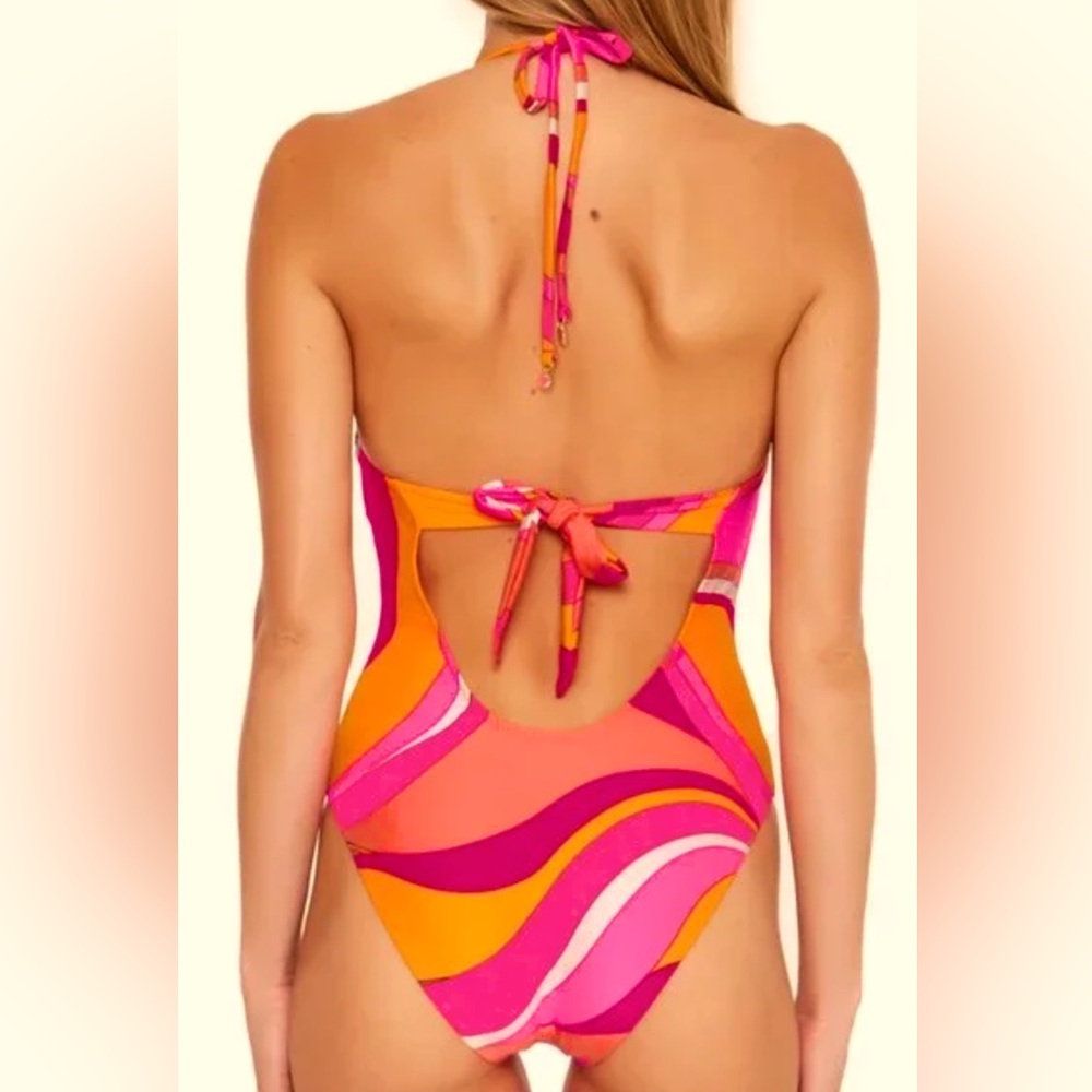 Trina Turk NWT Vivid Vista Maillot Swimsuit One Piece Size 6 STUNNING - Picture 2 of 10